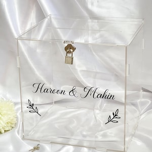 Geldeinwurf Box | Taki kutusu | Sandik | Kartenbox für Hochzeit | Verlobung | Geldgeschenke | Geldbox mit Schloss