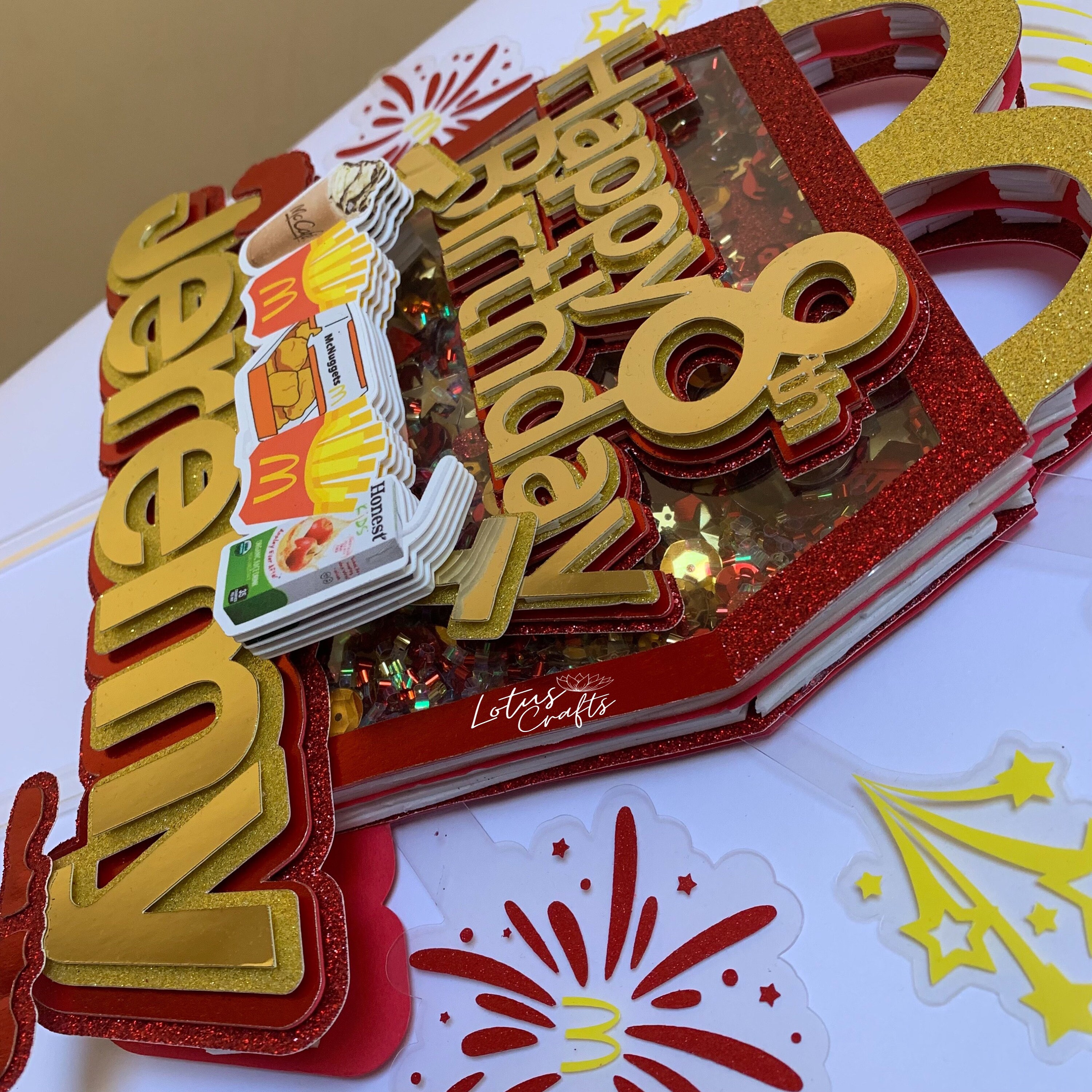 Food Case Topper Mc&d’s Happy Meal Shaker Cake Topper Fast Food Cake Topper - Etsy