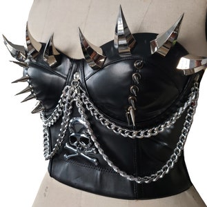 Corset, Faux Leather Bustier, Soft Leather Corset, Corset Top