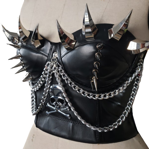 Leather Bustier - Etsy