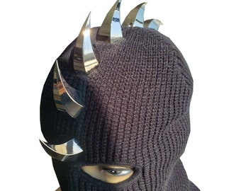 Dragon Claw Spiked Crochet Ski Mask Balaclava Beanie Knitting Masks for Men or Women