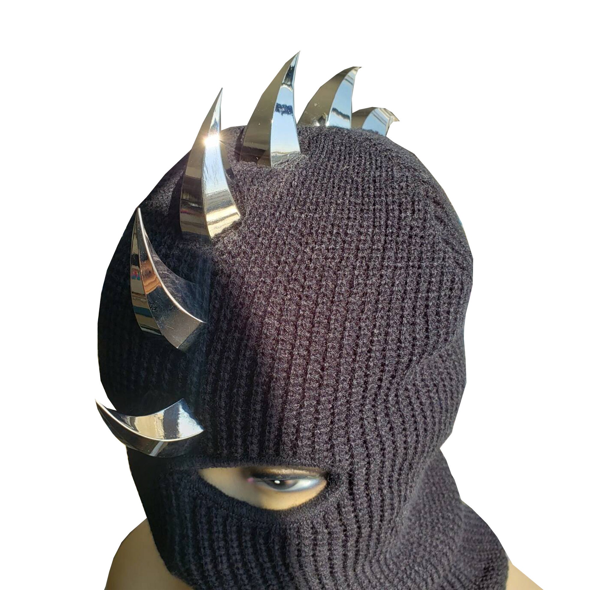 ✅y2k 和柄 刺繍 餓者髑髏 スカル サテン トラッカー メッシュ キャップ メッシュキャップ/DEVILS RIDE SKULL 赤刺繍 - RIGID & THE