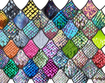 Medium Iridescent Plastic Scalemail: Medium Size, 500pcs for Cosplay Armor