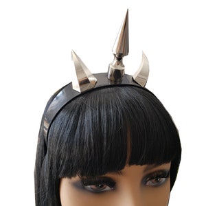 Gothic Spiked Headpiece, Spike Stirnband, Teufel Hörner Stirnband, Halloween Kostüme Stirnband, Gothic Punk Spike Head Dress