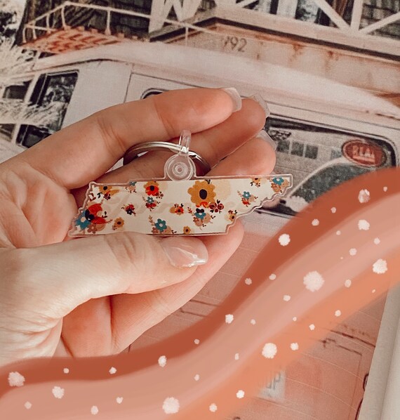 Tennessee Keychain Etsy