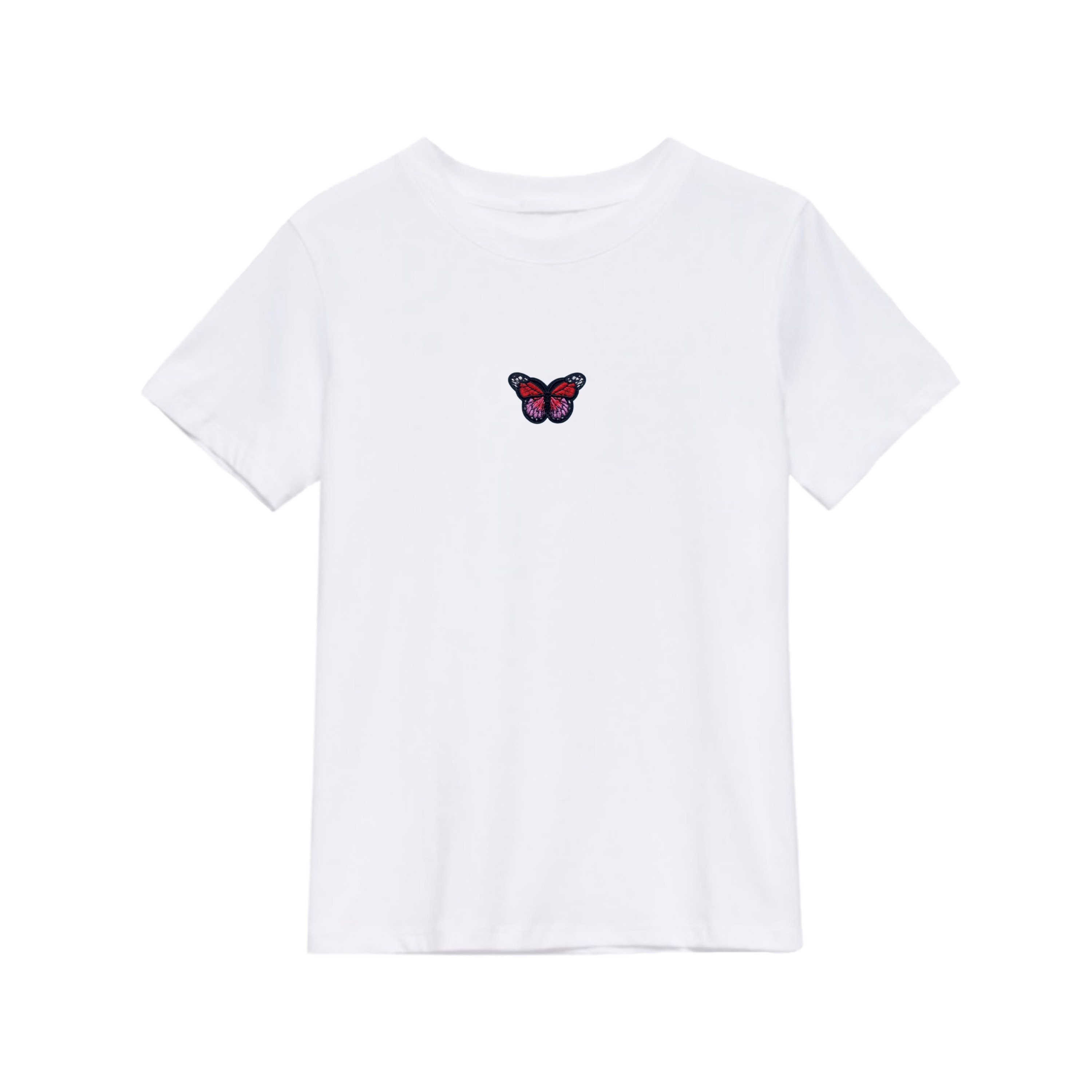 Red butterfly tee | Etsy