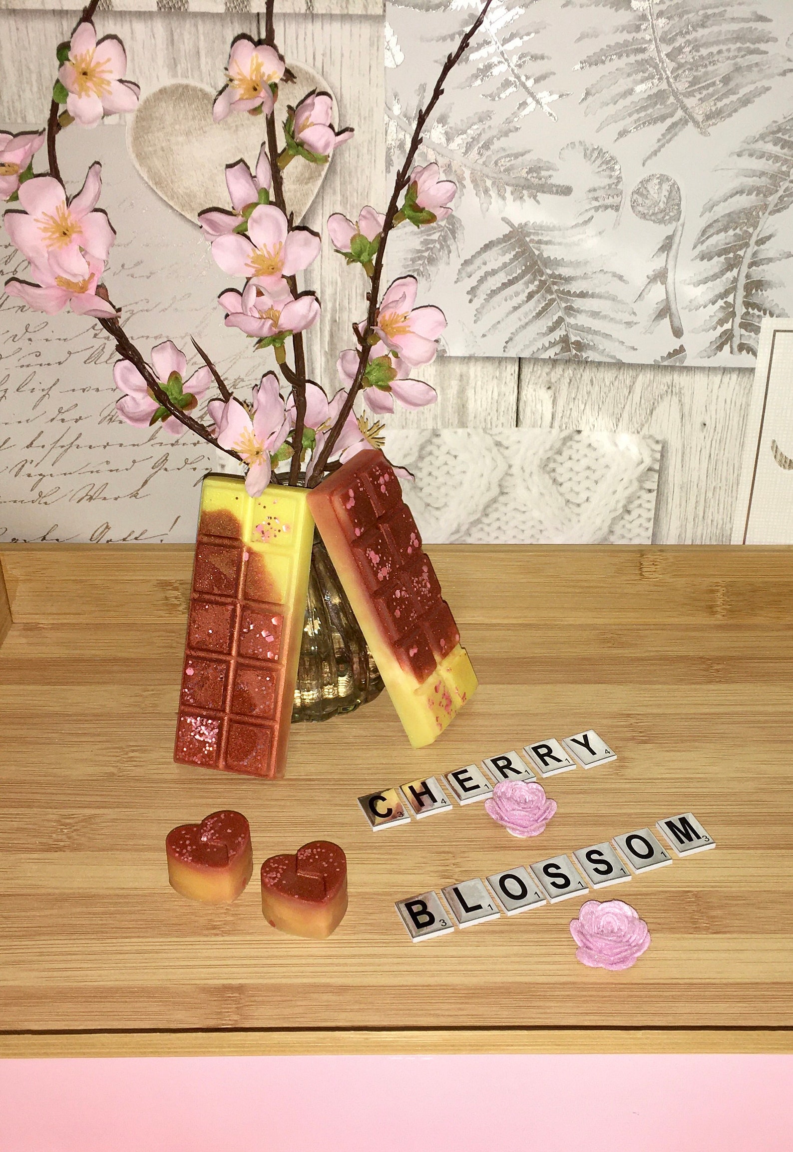 Highly scented cherry blossom eco soy wax melt 10 cube snap Etsy