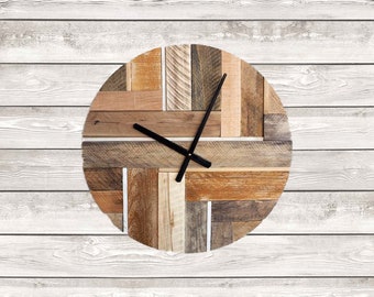 Wooden Wall Clock Etsy