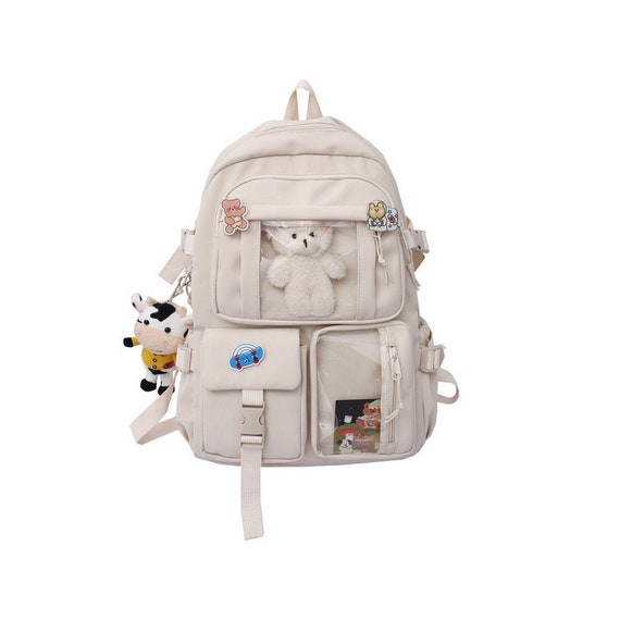 backpack with clear window for pins
