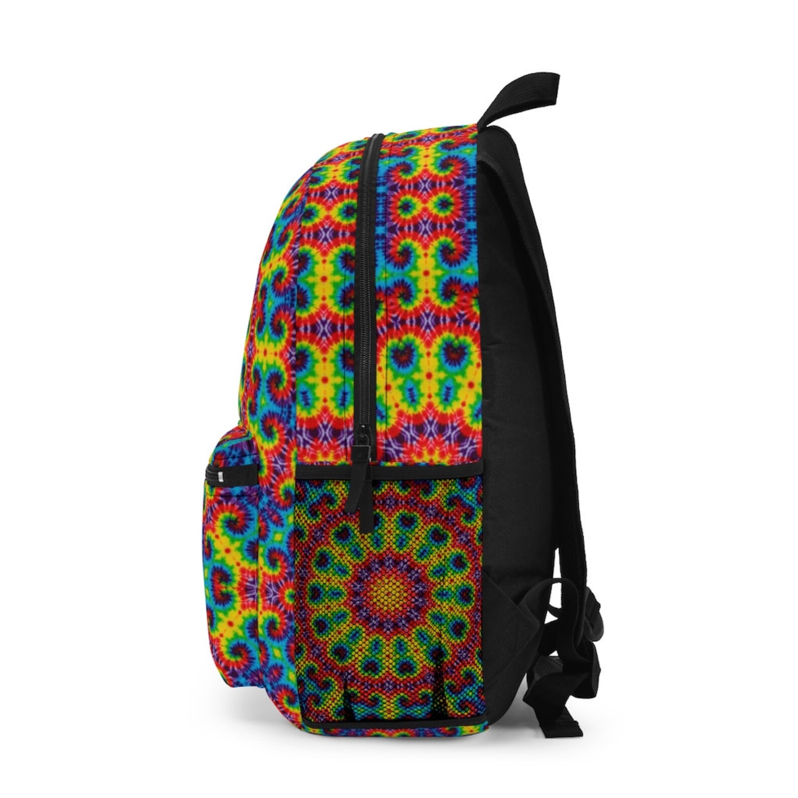 Boho hippie style backpack with a tiedye design. for Etsy