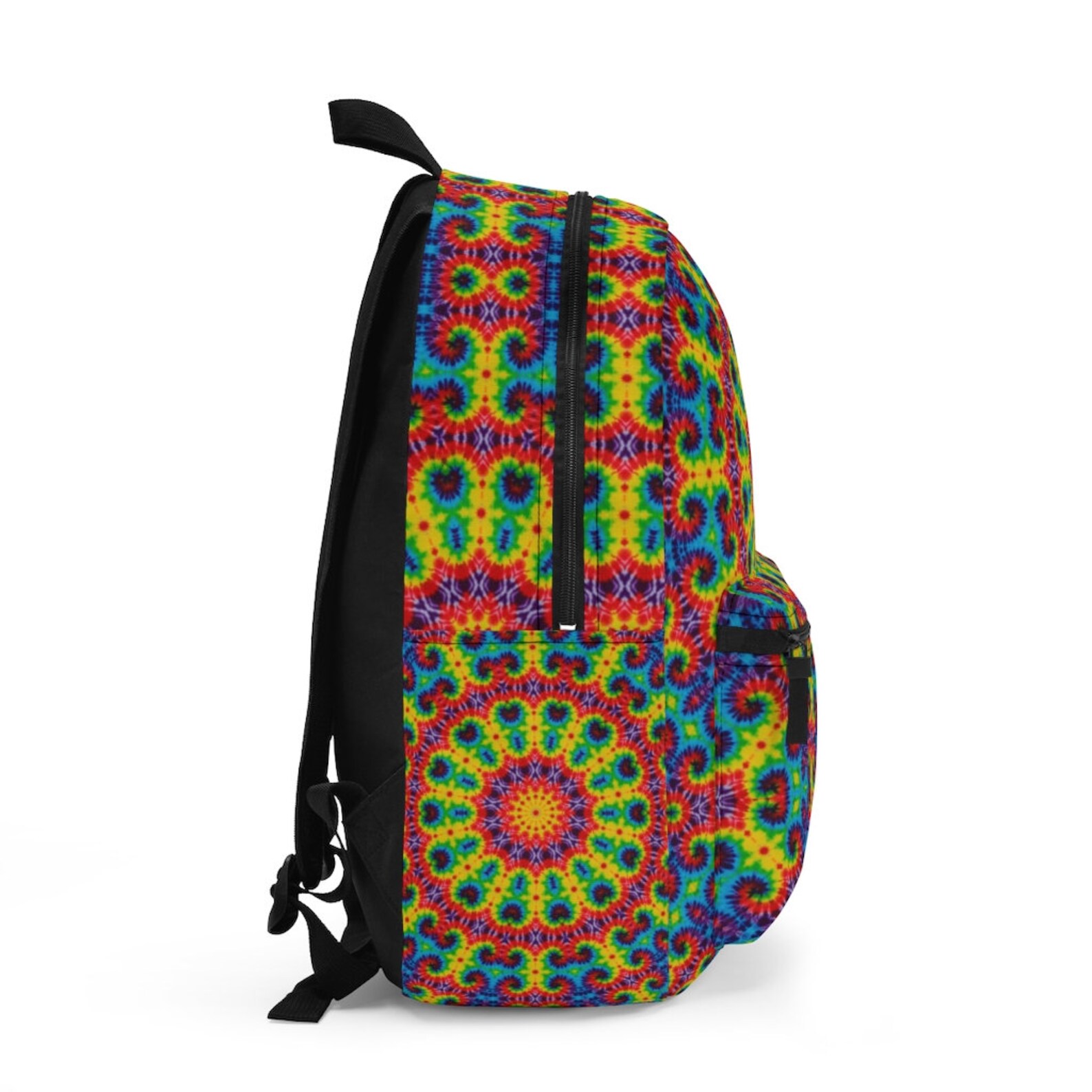 Boho hippie style backpack with a tiedye design. for Etsy