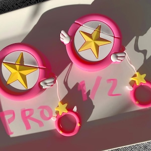 Funda para AirPods de Sakura Cardcaptor: funda de anime Magical Girl para AirPods Pro/1 y 2, accesorio tecnológico kawaii, funda transparente para tarjetas, regalo de anime para ella