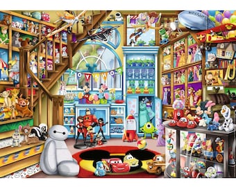Disney Toy Store Diamond Painting Kit, 5D DIY Mosaic Art