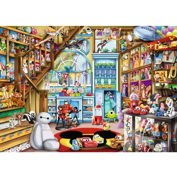 5D DIY Embroidery Diamond Painting Disney Toy Store Mosaic Picture Rhinestone Cross Stitch Kit Home Decor