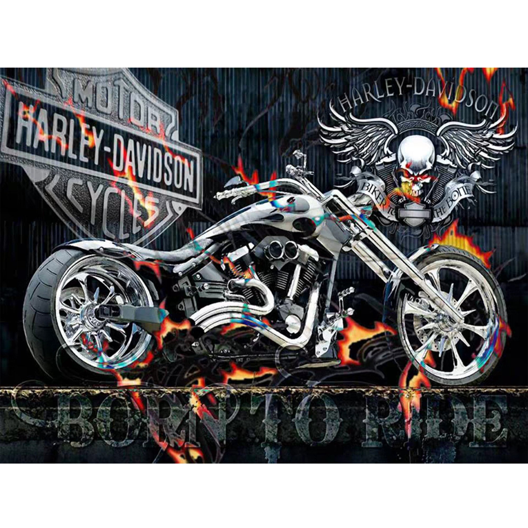 Motorcycle Diamond Art Etsy