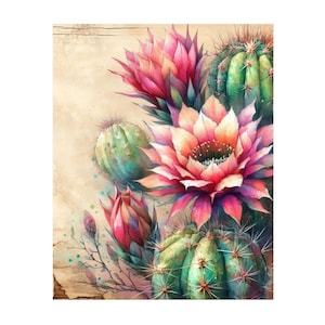 Cactus Diamond Painting Kit: Full Drill Mosaic Embroidery Art