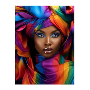 African Woman Diamond Art Painting Kit: DIY Crystal Embroidery