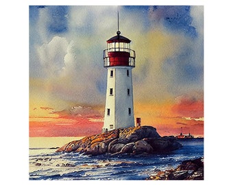 Lighthouse Diamond Painting Kit: Sparkly Mosaic Art