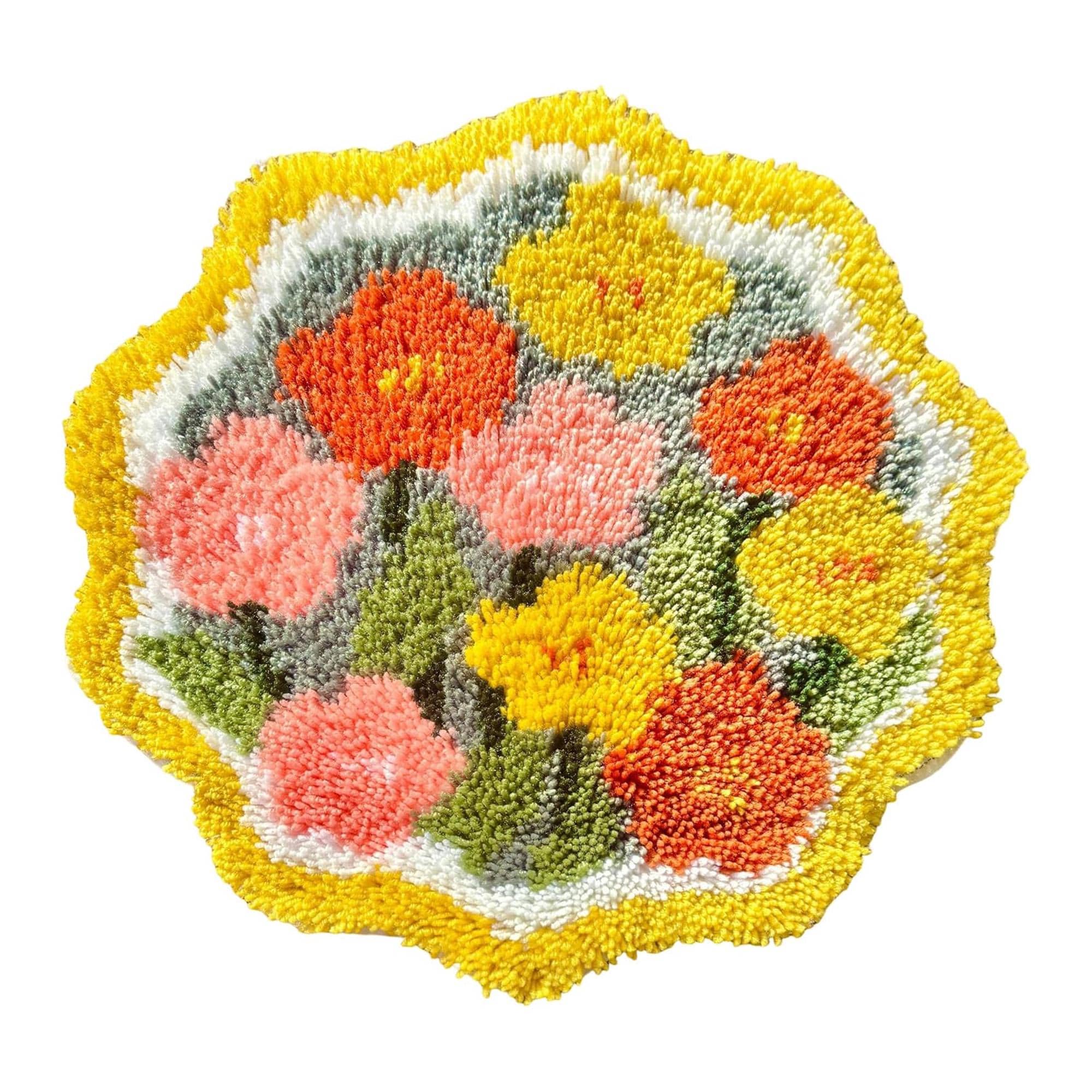 41 Creative Sunflower Crafts for Kids 24 Sunflower Latch Hook Rug Kit: Luminous Bloom, Kids & Beginners