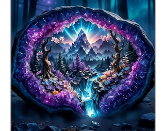 Crystal World Diamond Painting Kit: 5D Gem Art DIY Wall Decor