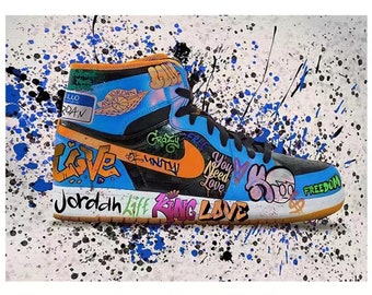 DIY Diamond Painting Kit: Graffiti Sneakers Mosaic Art