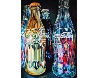 5D DIY Coke Drink Round / Square Drill Diamond Painting Mosaic Image Strass Cross Stitch Kit Home Decor