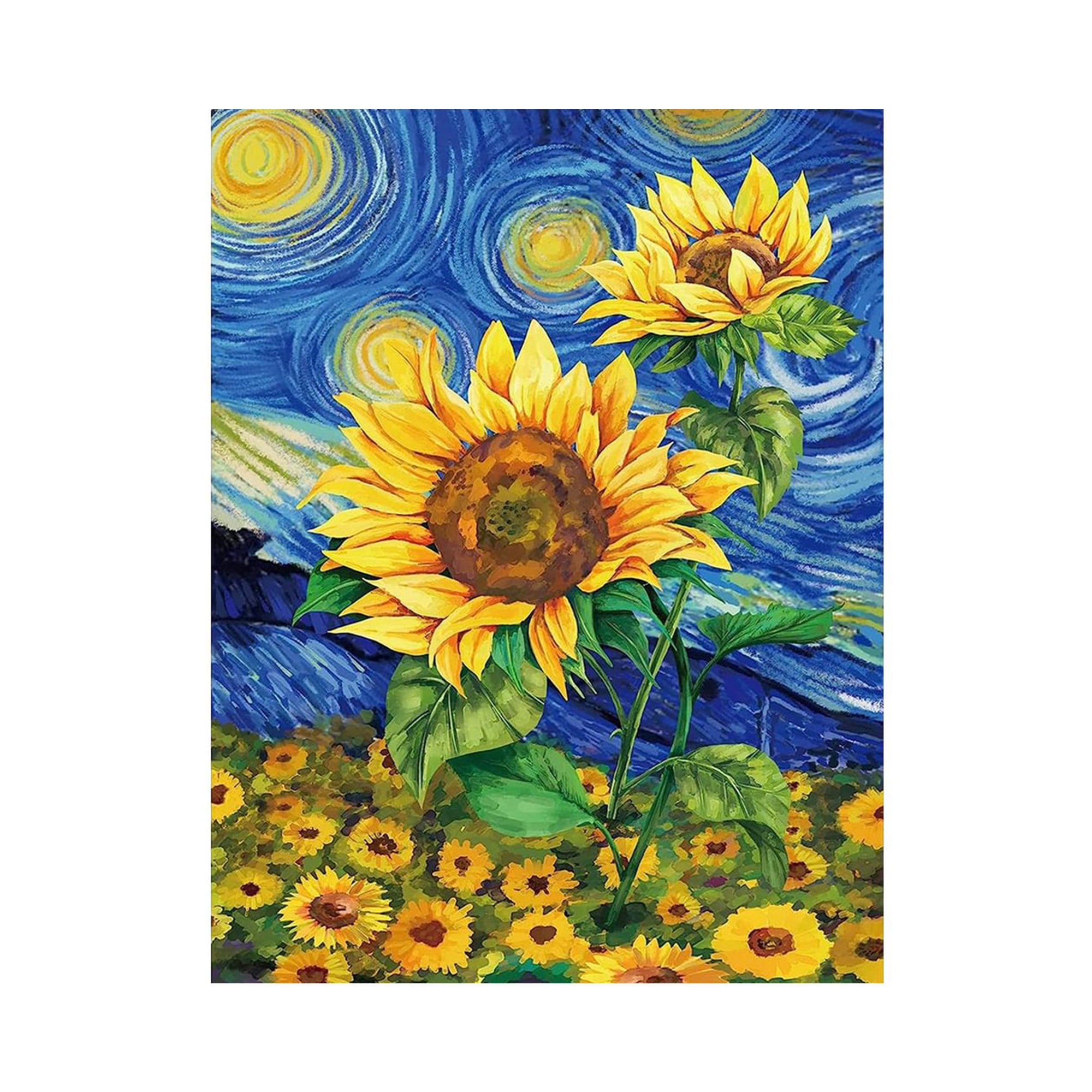  LEARTDYY 5D Diamond Painting Kit for Adults, Sunflower and  Inspirational Quotes, DIY Full Round Diamonds, Home Relax Decoration and  Wall Crafts, Home Decor, to My Daughter from Mom Gift 12x16in