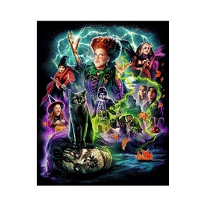 Halloween Witch Diamond Painting Kit: Rhinestone Mosaic Picture