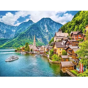 Hallstatt Diamond Painting Kit Full Diamond Mosaic Cross Stitch Home Decor Craft Gift