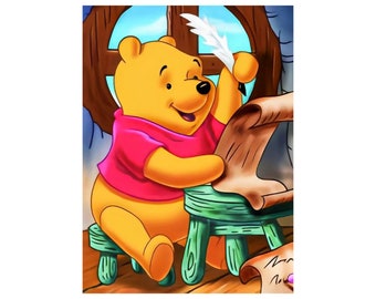 Winnie The Pooh Diamond Painting Kit: DIY Mosaic Home Decor