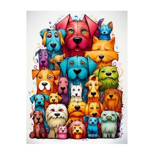 Dog Diamond Painting Kit: Mosaic Embroidery Home Decor