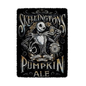 Skull Latch Hook Rug Kit: DIY Tapestry Needlework