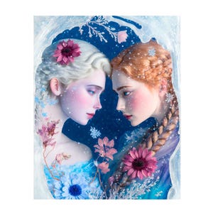 AB Diamond Cross Stitch Girl Princess Cartoon Character 5D DIY Diamond Embroidery Rhinestone Painting Diamond Painting