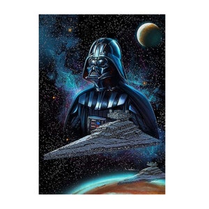 5D DIY Diamond Painting Kit Mosaik Cartoon Dark Warrior Star Wars Stickdatei Quadratisch Rund Weihnachten Home Decor