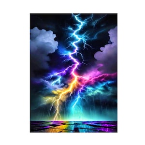 Lightning Diamond Art Painting Kit: Full Drill Mosaic Embroidery