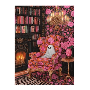 Halloween Ghost Diamond Art Kit: 5D DIY Mosaic Wall Decor