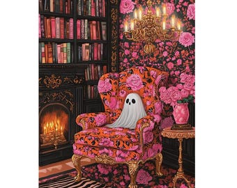 Halloween Ghost Diamond Art Kit: 5D DIY Mosaic Wall Decor