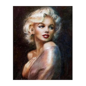 Marilyn Monroe Diamond Painting Kit: 5D DIY Mosaic Art Home Decor