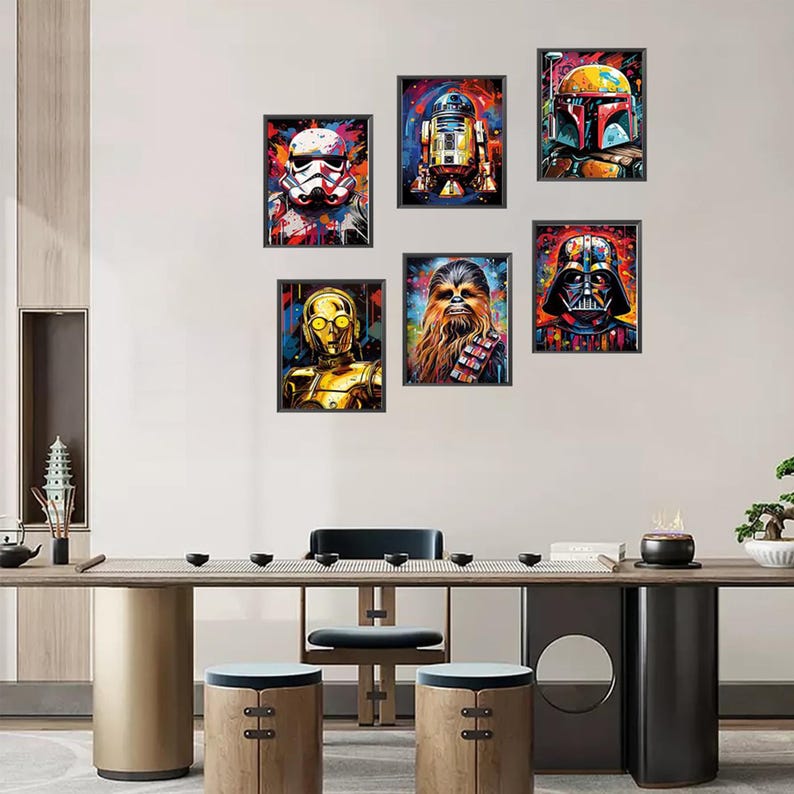 Star Wars Diamond Painting Kit: 5D Mosaic Embroidery Home Decor - Etsy
