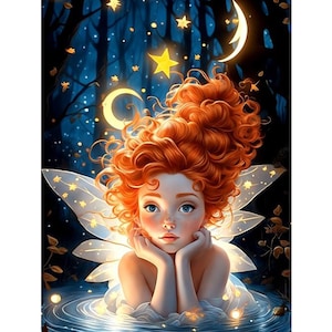 Elf Fairy Diamond Painting Kit: Mosaic Embroidery Home Decor