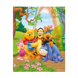 5D DIY Stickerei Diamond Painting Anime Winnie the Pooh and Tigger Mosaik Bild Strass Kreuzstich Kits Home Dekoration