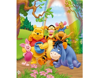 Winnie the Pooh Diamond Painting Kit: 5D DIY Mosaic Art