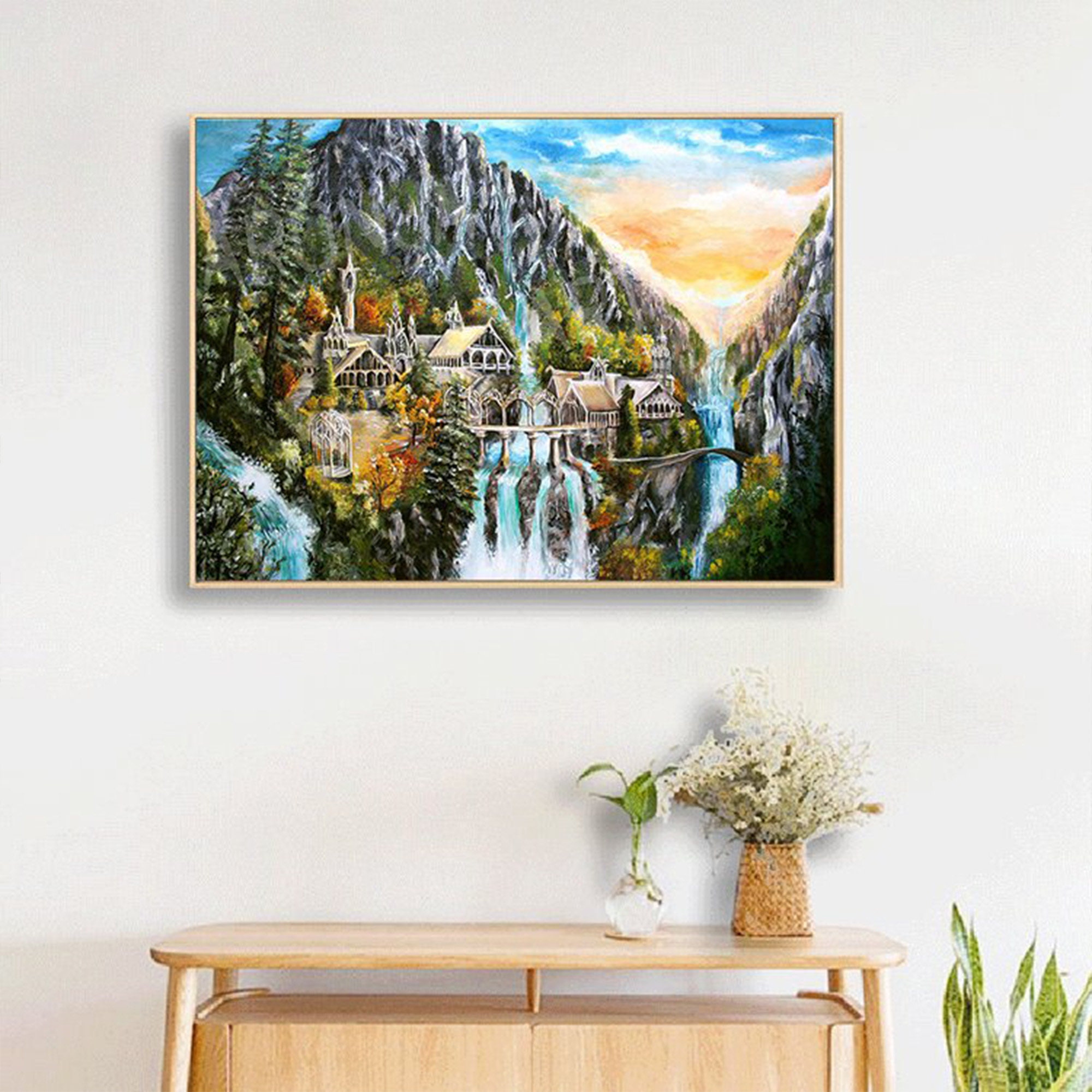5D DIY Embroidery Diamond Painting Rivendell Mosaic Picture of ...