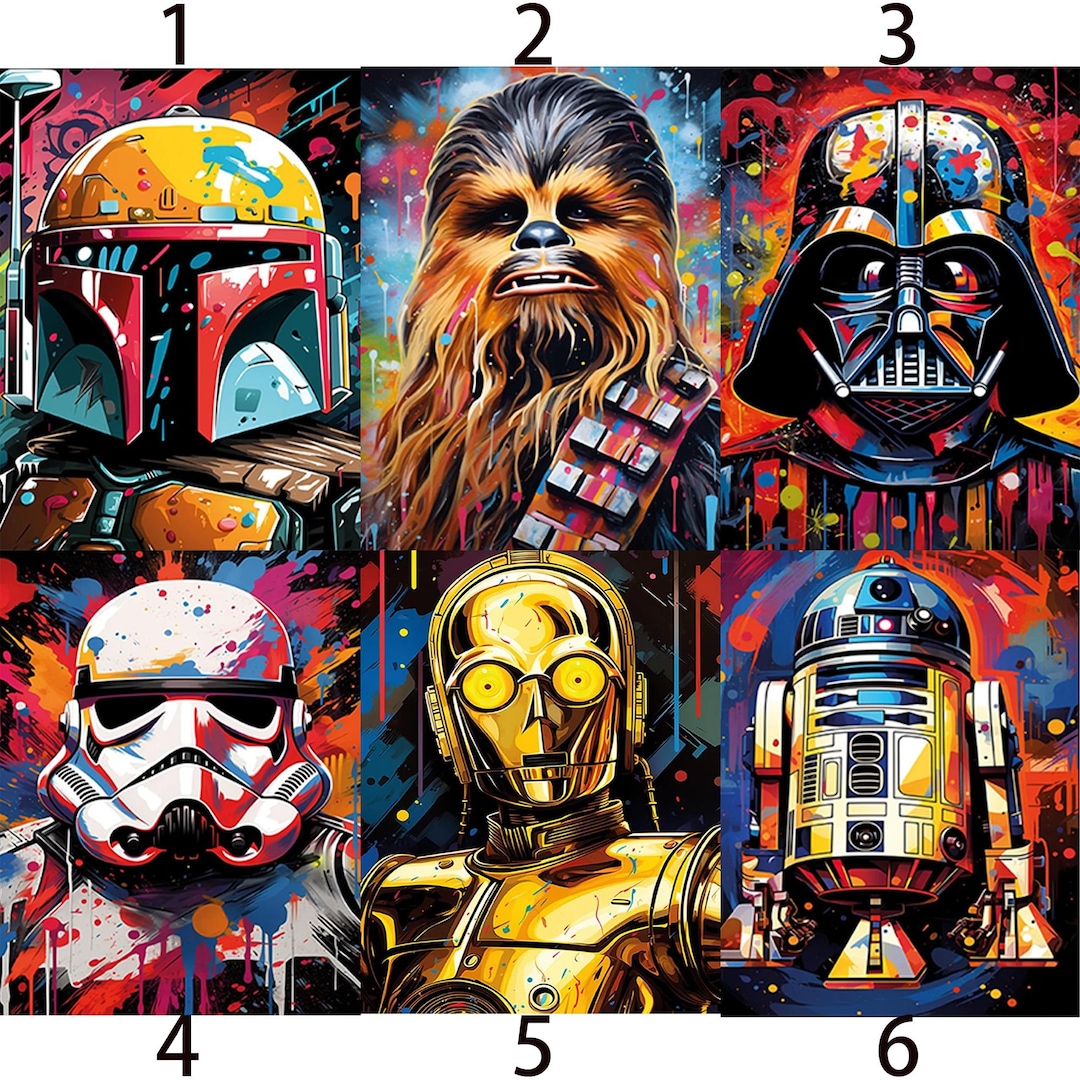 Star Wars Diamond Painting Kit: 5D Mosaic Embroidery Home Decor - Etsy
