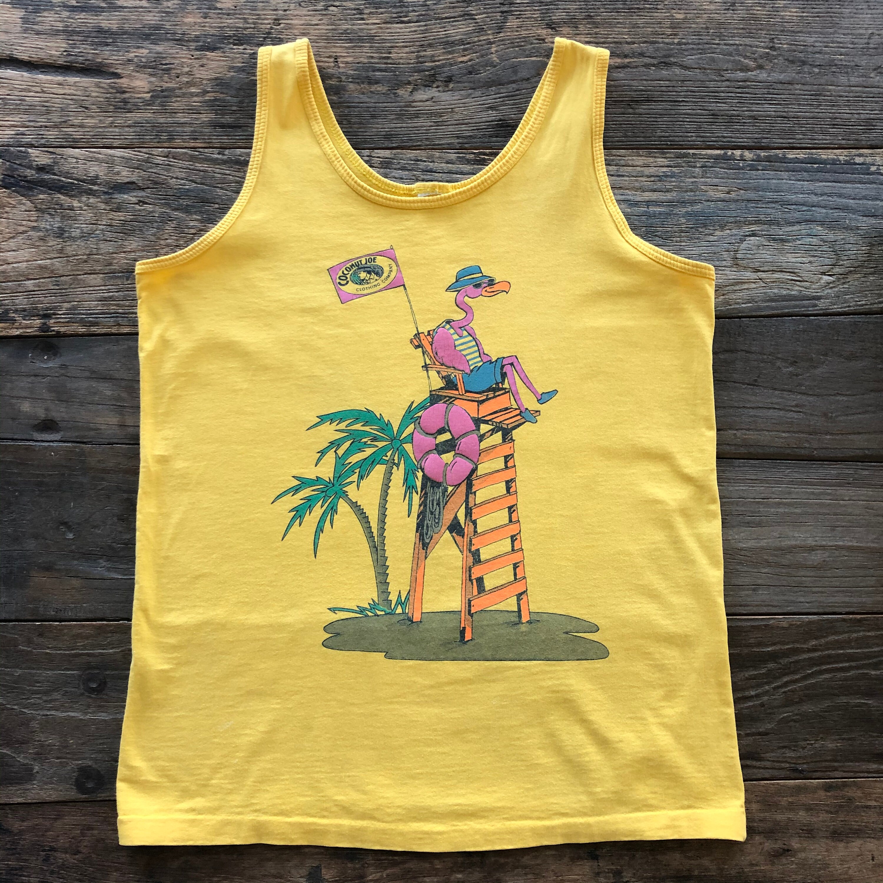 Vintage 90s Coconut Joes Clothing Company Flamingo Life Etsy