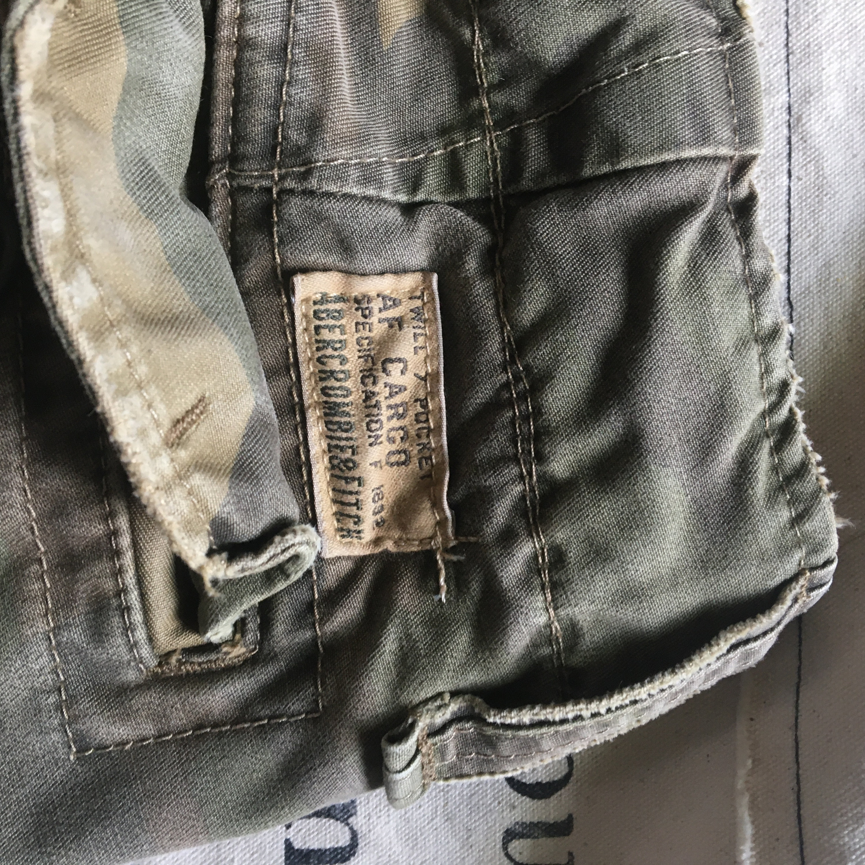 Abercrombie and Fitch AF Army Camo Green Cargo Shorts Size 30 | Etsy