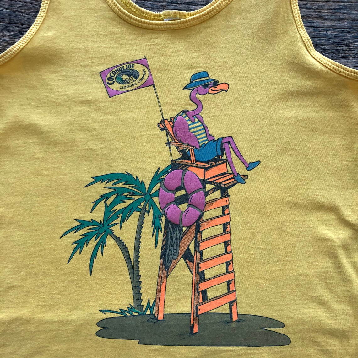 Vintage 90s Coconut Joes Clothing Company Flamingo Life Etsy