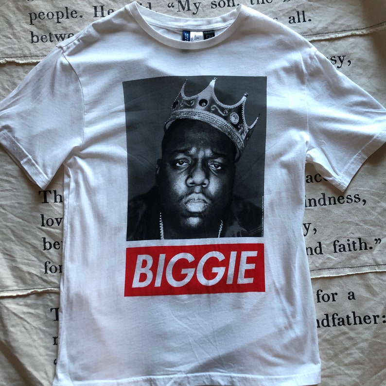 H&M Biggie Tshirt the Notorious B.I.G. Biggie Smalls Etsy