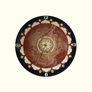 Gold UniverSol Schallplattenuhr - 12 &#39;&#39;Kosmische Wandkunst für elegantes Wohndekor