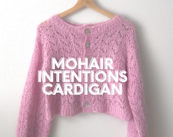 MOHAIR INTENTIONS SWEATER Romantic Lace Knitting Pattern